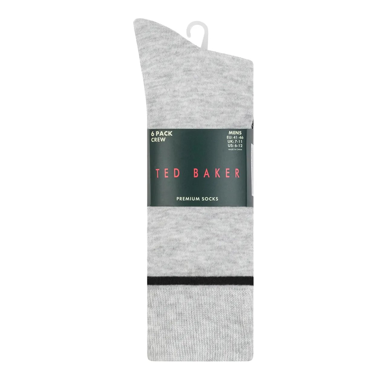 Men's 6PK Non Terry Crew Sock