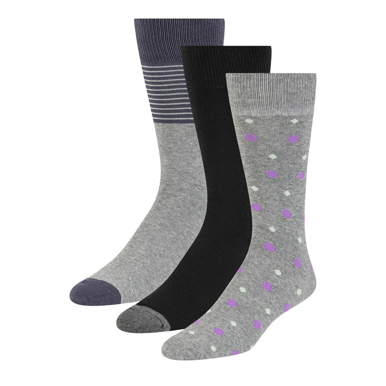 Mens 3PK Non Terry Crew Sock