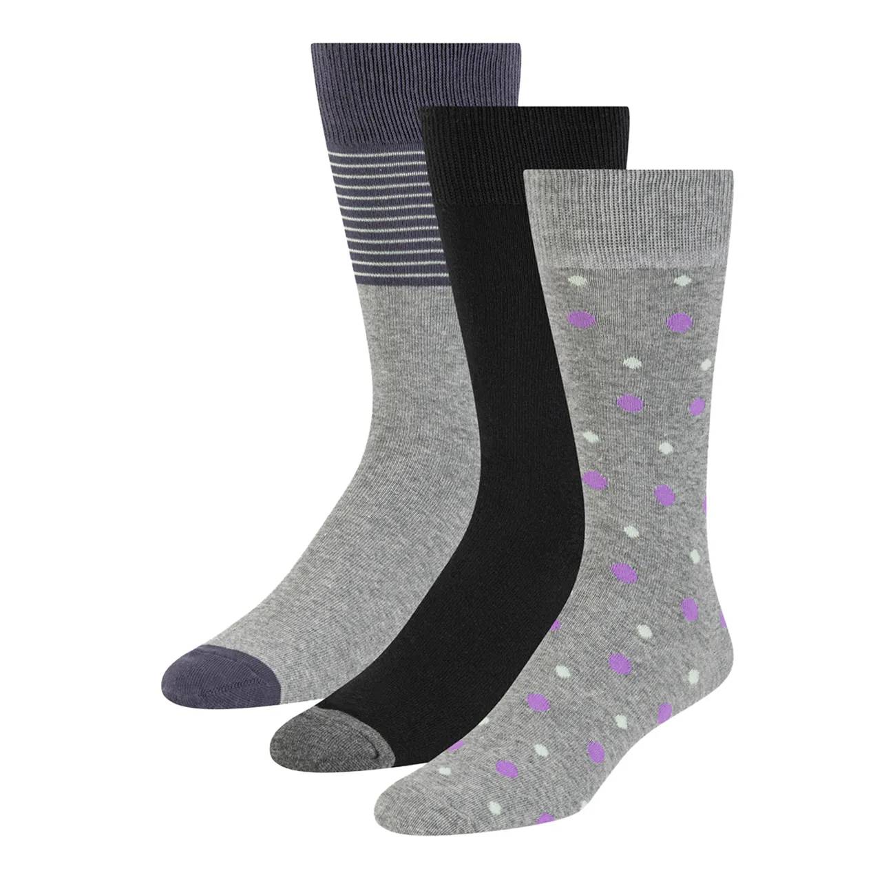 Mens 3PK Non Terry Crew Sock