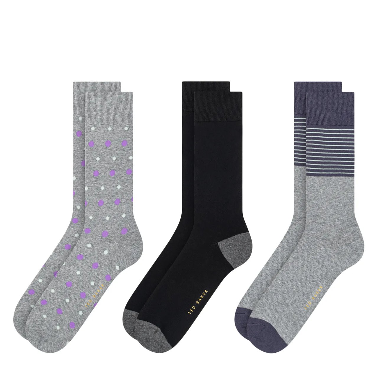 Mens 3PK Non Terry Crew Sock