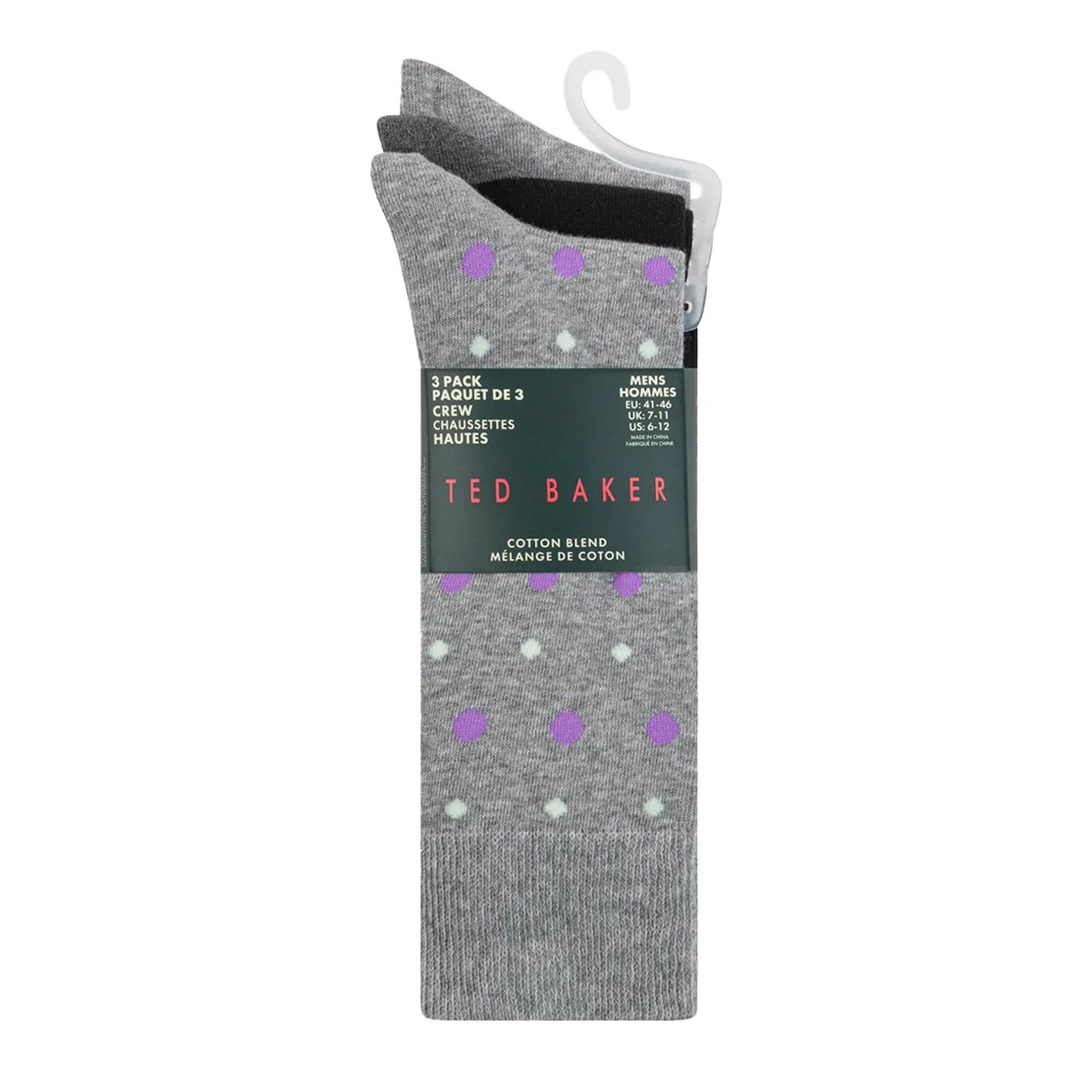 Mens 3PK Non Terry Crew Sock