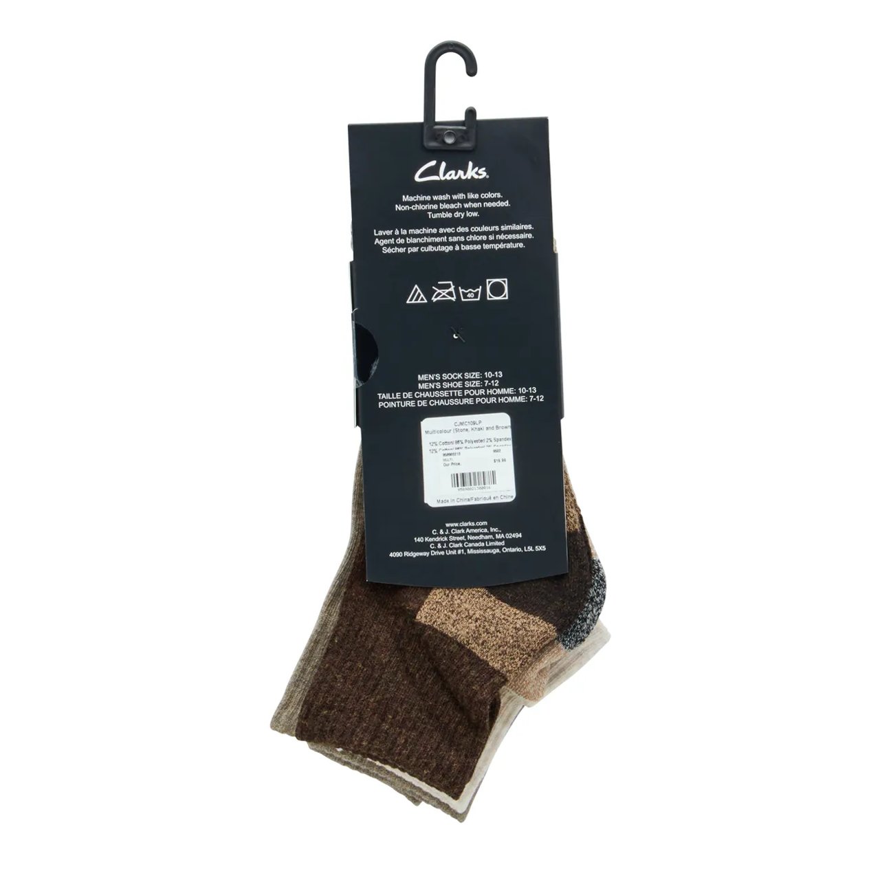 Men's 3-Pack Half Cushion Ankle Sport Socks