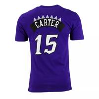 Men's NBA Toronto Raptors Hardwood Classics Vince Carter T-Shirt Purple view