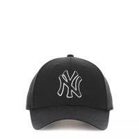 New York Yankees MLB Black White Black MVP Cap Black view