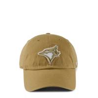 Toronto Blue Jays MLB Clean Up Adjustable Cap Khaki/White view