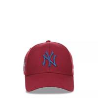 New York Yankees MLB Sure Shot MVP Snapback Cap CARDINAL RED/BLUE view