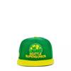 Seattle Supersonics NBA Snapback Hat Green/Yellow view