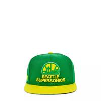 Seattle Supersonics NBA Snapback Hat Green/Yellow view