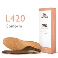 Women's L420 Compete Posted Orthotics COPPER view