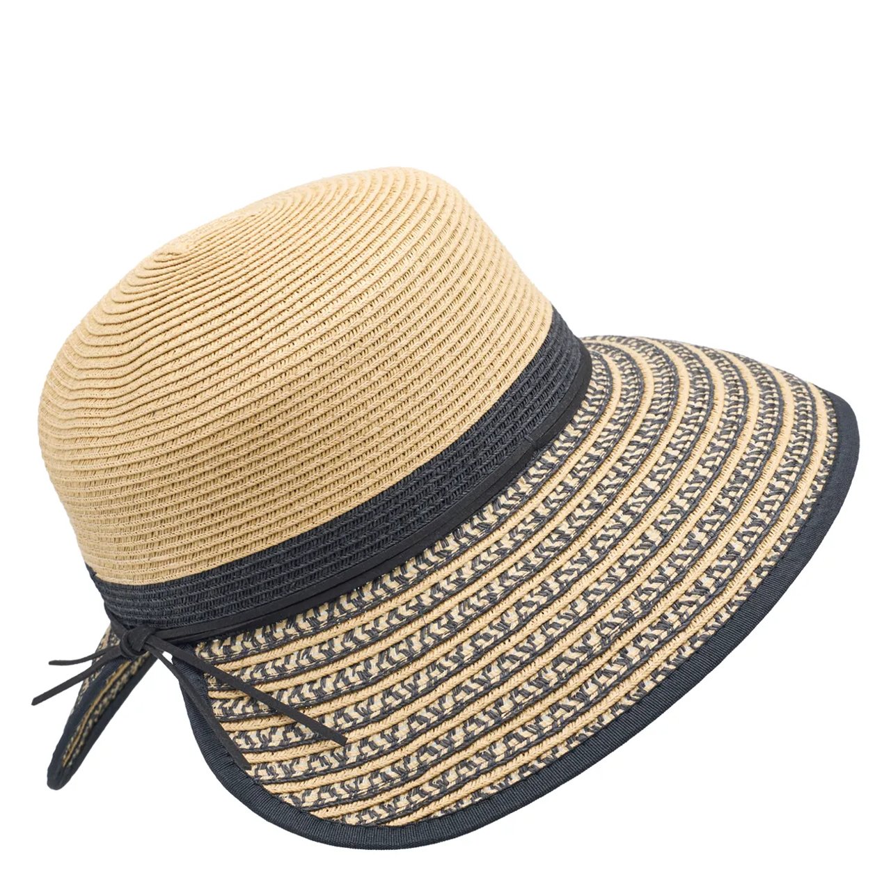 Stripe Brimless Floppy Hat