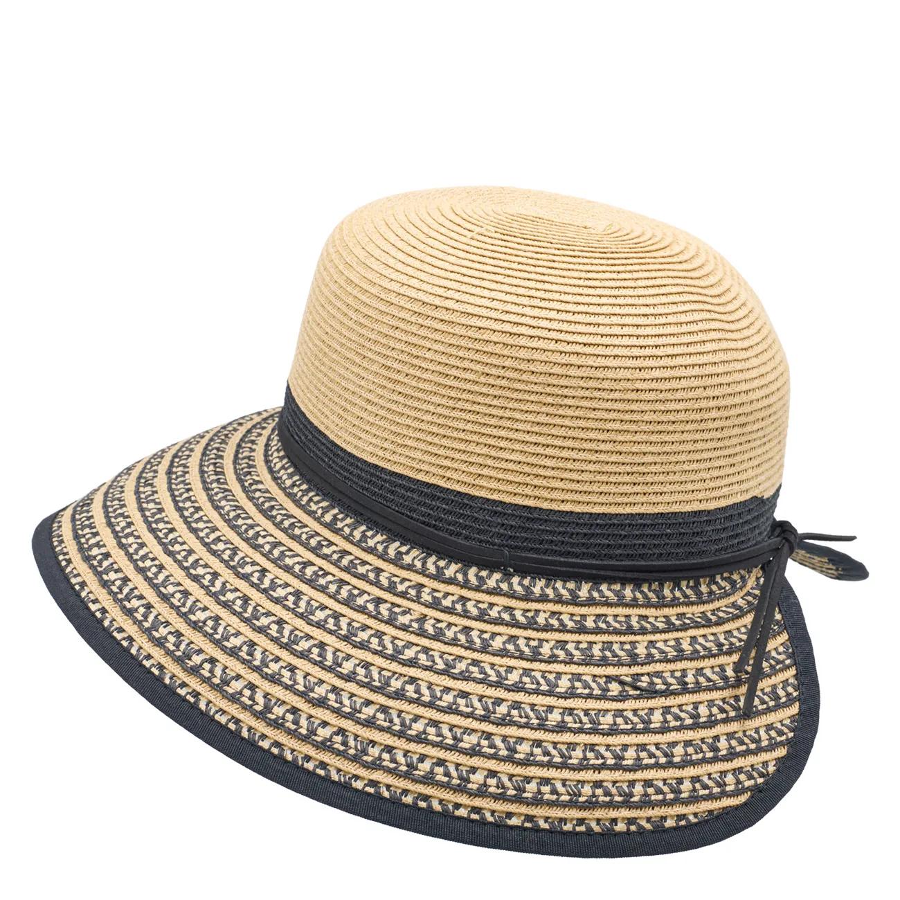 Stripe Brimless Floppy Hat