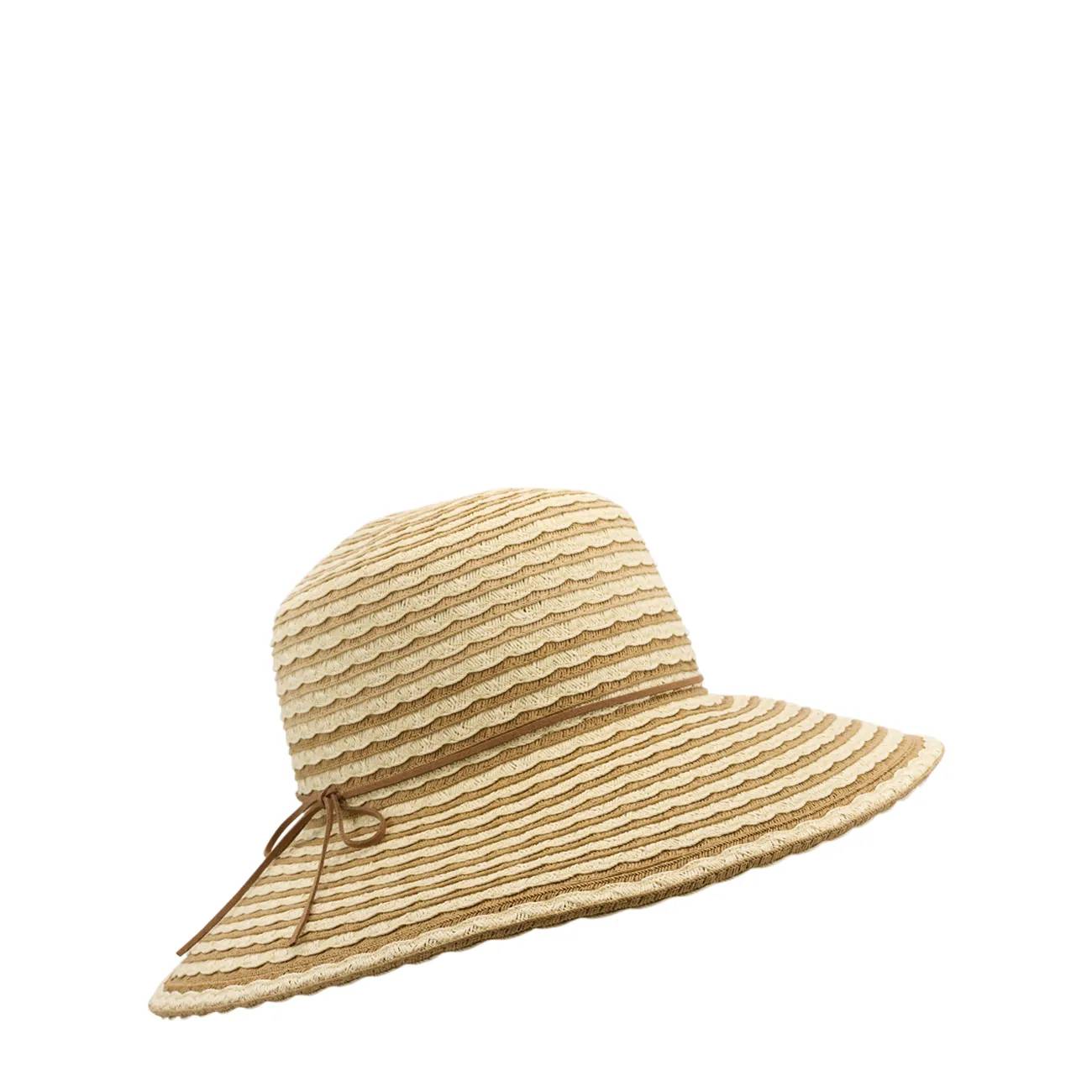 Nine West Women's Textured Striped Brimless Floppy Hat