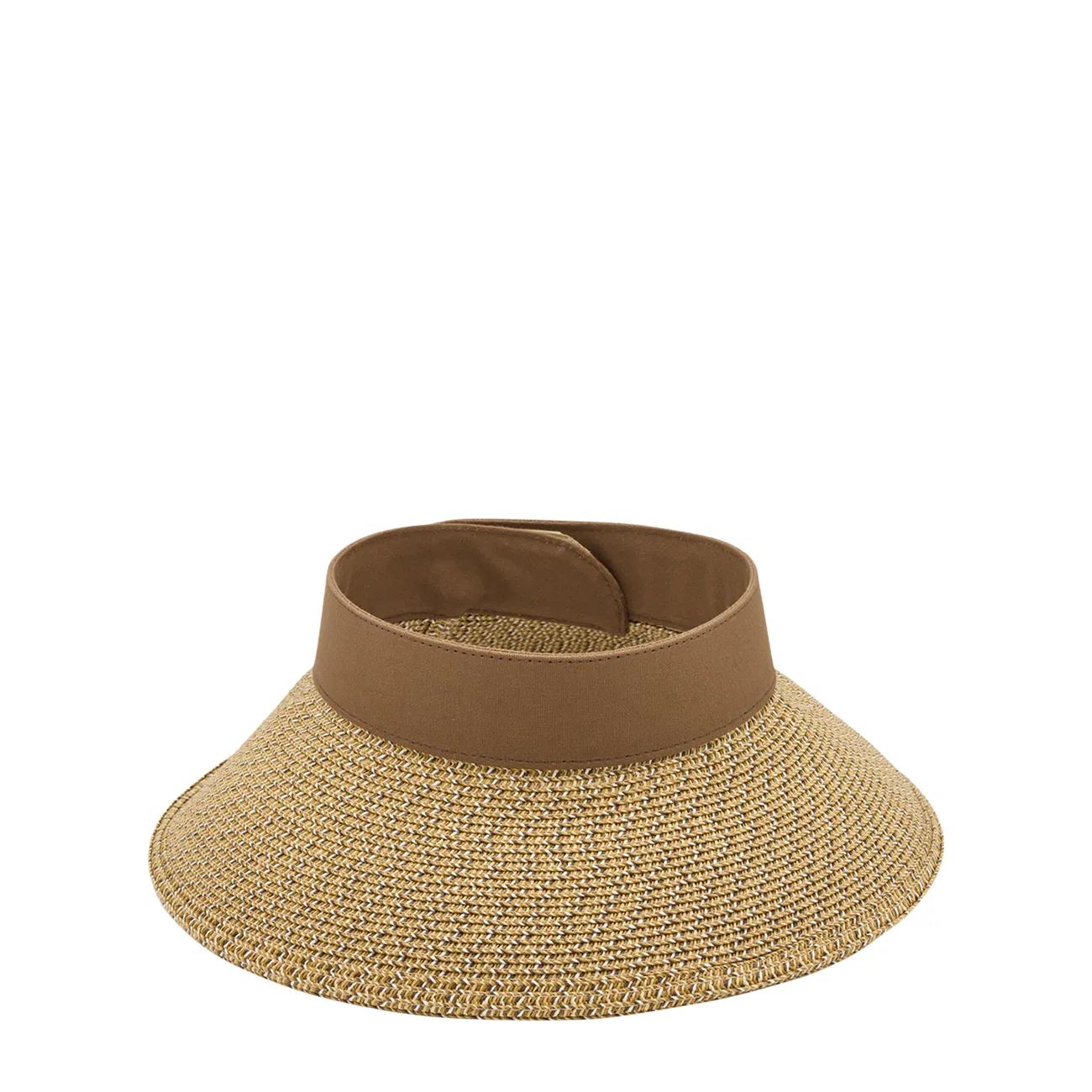 Women's Straw Roll Up Visor