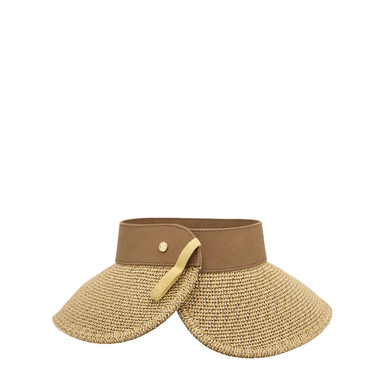 Women's Straw Roll Up Visor