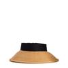 Straw Roll Up Visor HEATHER TAN view