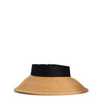 Straw Roll Up Visor HEATHER TAN view