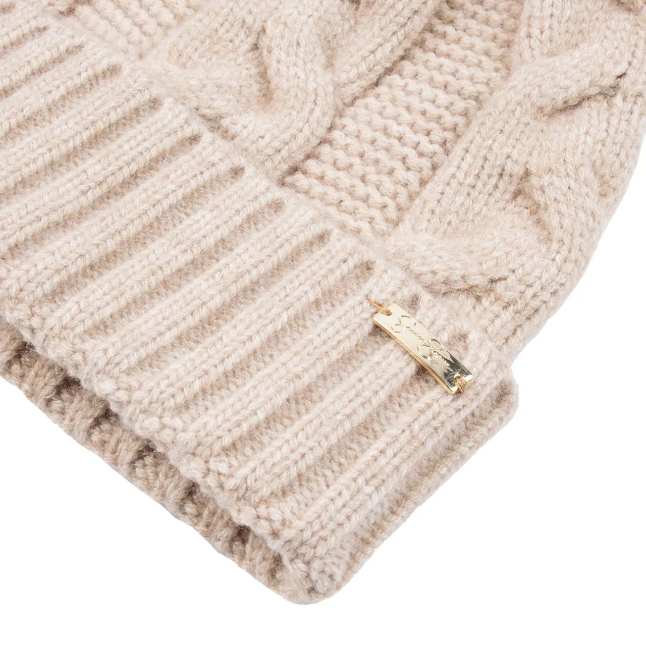 Women's Cable Beanie and Glove Set