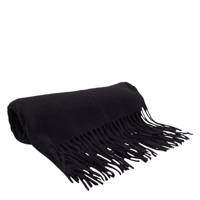 Kids' Solid Fringe Winter Scarf Black view
