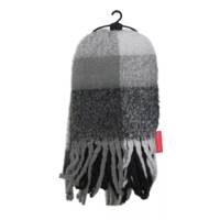 Scarf with Fringe BLACK view