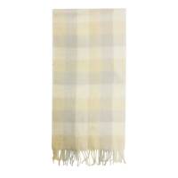 Women's Square Plaid Scarf Natural Beige/Multicolor view