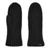 Chunky Rib Mittens BLACK view