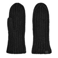 Chunky Rib Mittens BLACK view