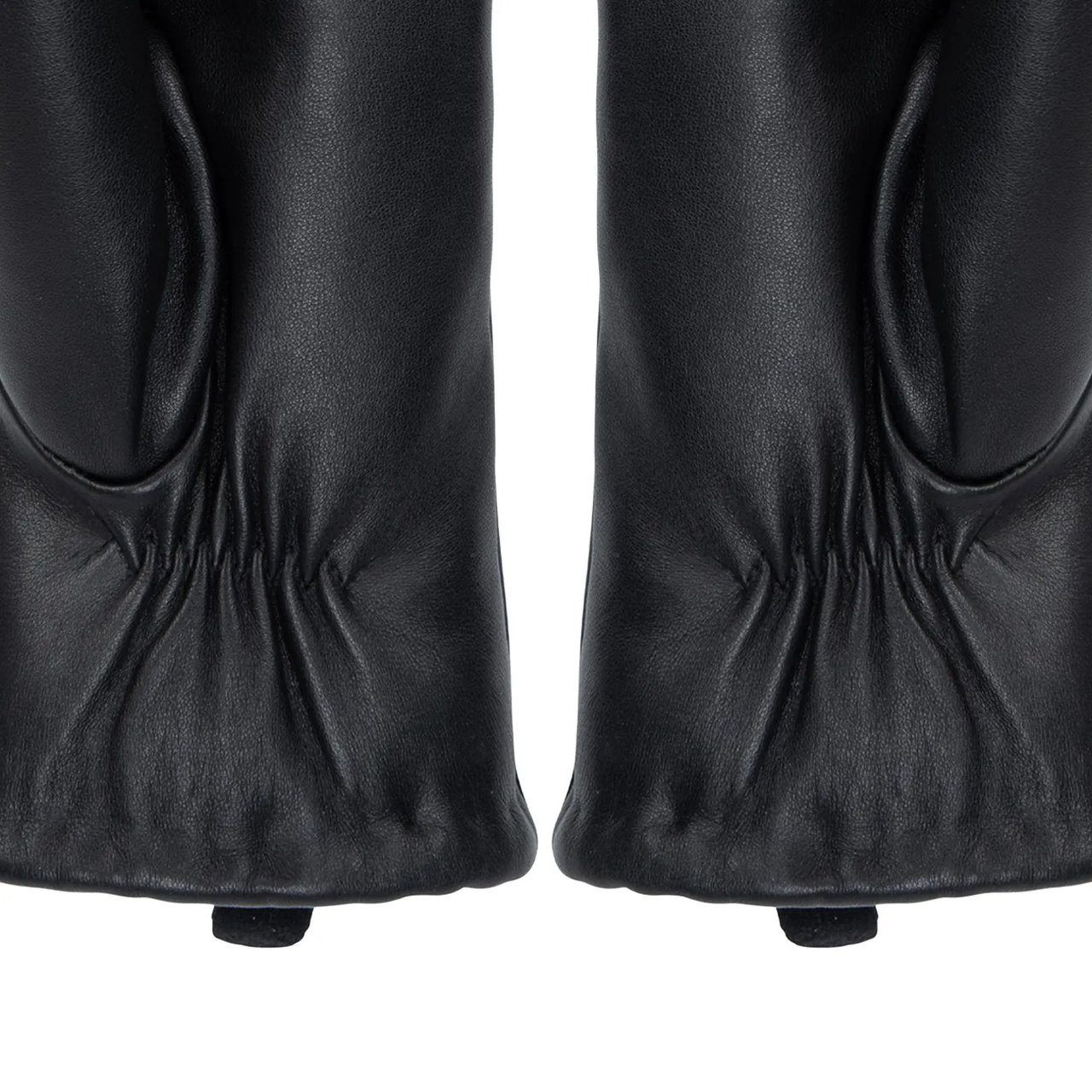 WOMENS' MITTEN WITH FAUX FUR LINING BLACK LEA