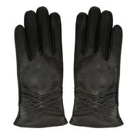 WOMENS' FRONT DETAIL GLOVES  BLACK view