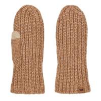 Chunky Rib Mittens CAMEL view