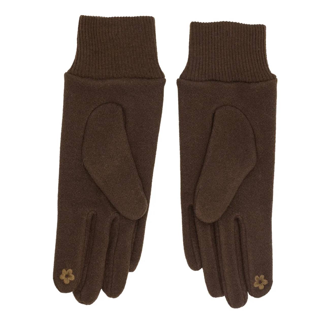 Women's Mixed Yarn Jersey Knit Glove