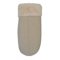 Women's Insulated Faux Fur Mittens OATMEAL view