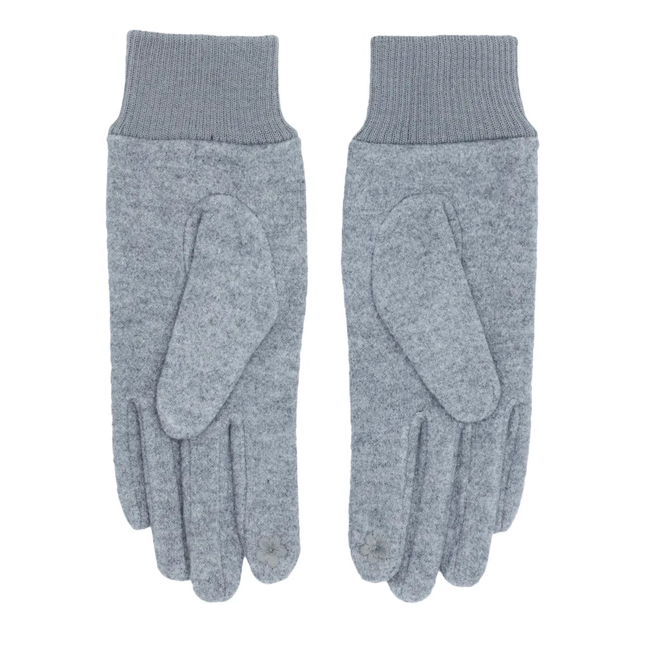 Women's Mixed Yarn Jersey Knit Glove