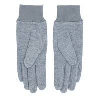 Women's Mixed Yarn Jersey Knit Glove GREY view