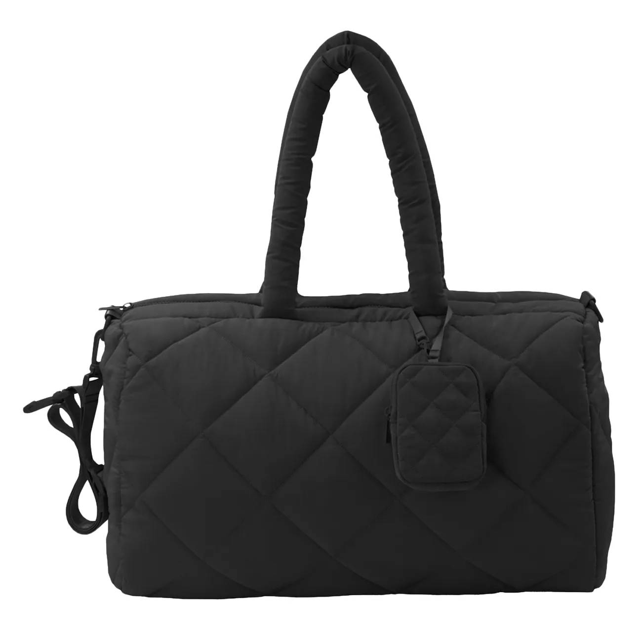 MYTAGALONGS Diamond Quilt Duffle Trolley and Pouch Bag