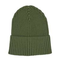 Men's Cuffed Ribbed Beanie OLIVE view