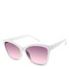 Women's Rectangular Cat Sunglasses WHITE view