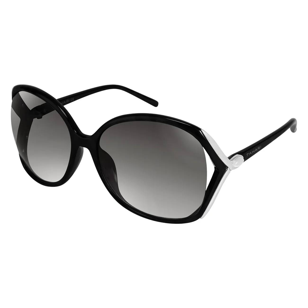 Tahari Glamour Vented Stone Round Sunglasses
