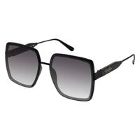 Women's Square Backframe Sunglasses BLACK view