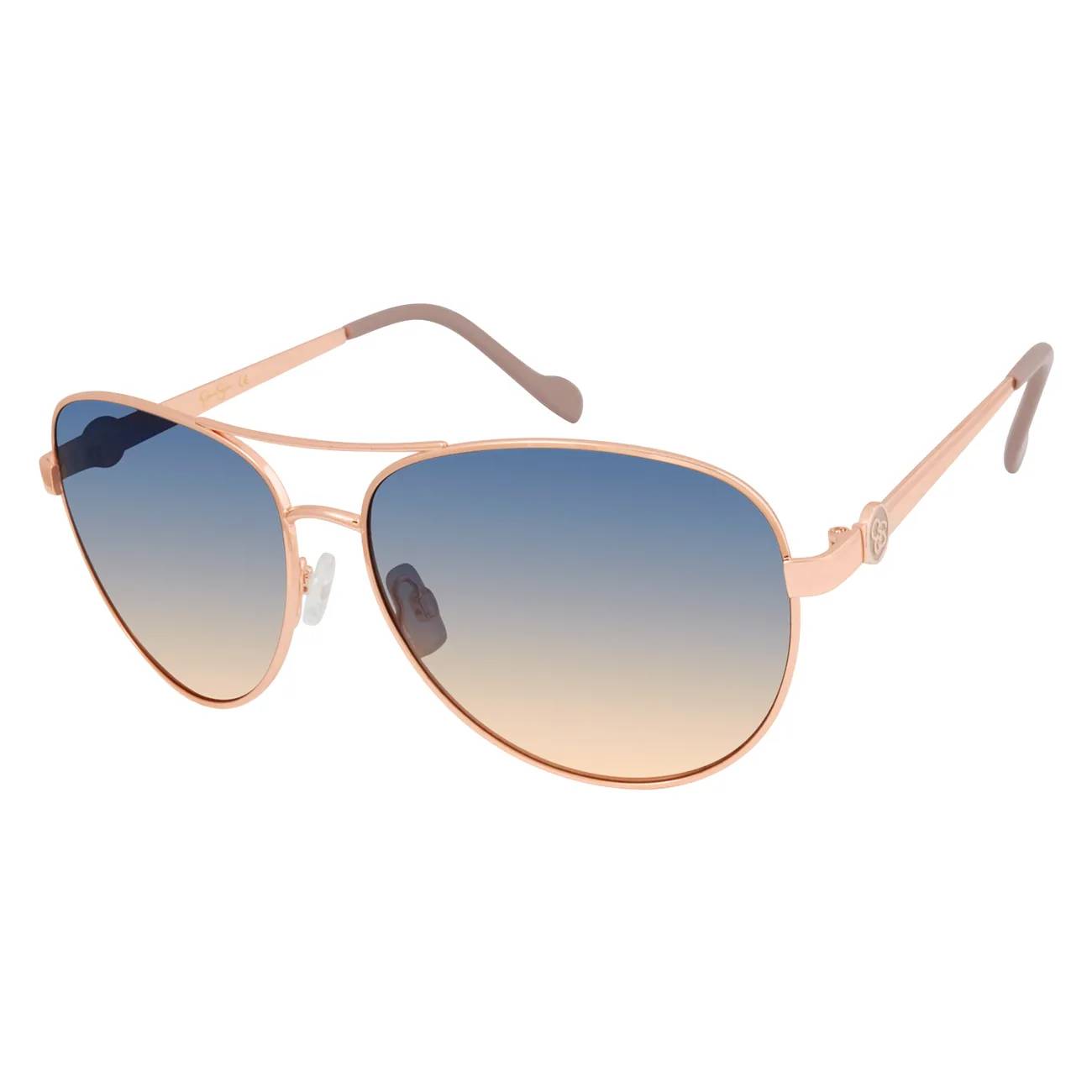 Jessica Simpson Women's Metal Aviator Sunglasses