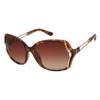 Womens' Square Open Vent Sunglasses BROWN MIXED 0 view
