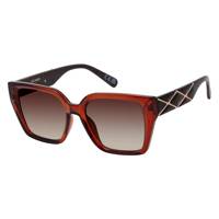 Women's Poppyn Crystal Square Sunglasses BROWN view