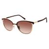Women's Small Enml Vent Oval Sunglasses METAL BROWN view