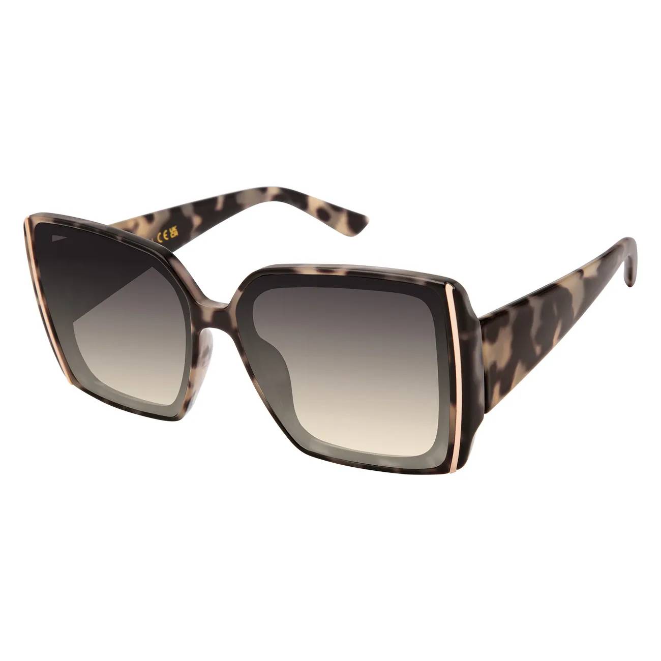 Tahari Women's Square Metal Trim Sunglasses