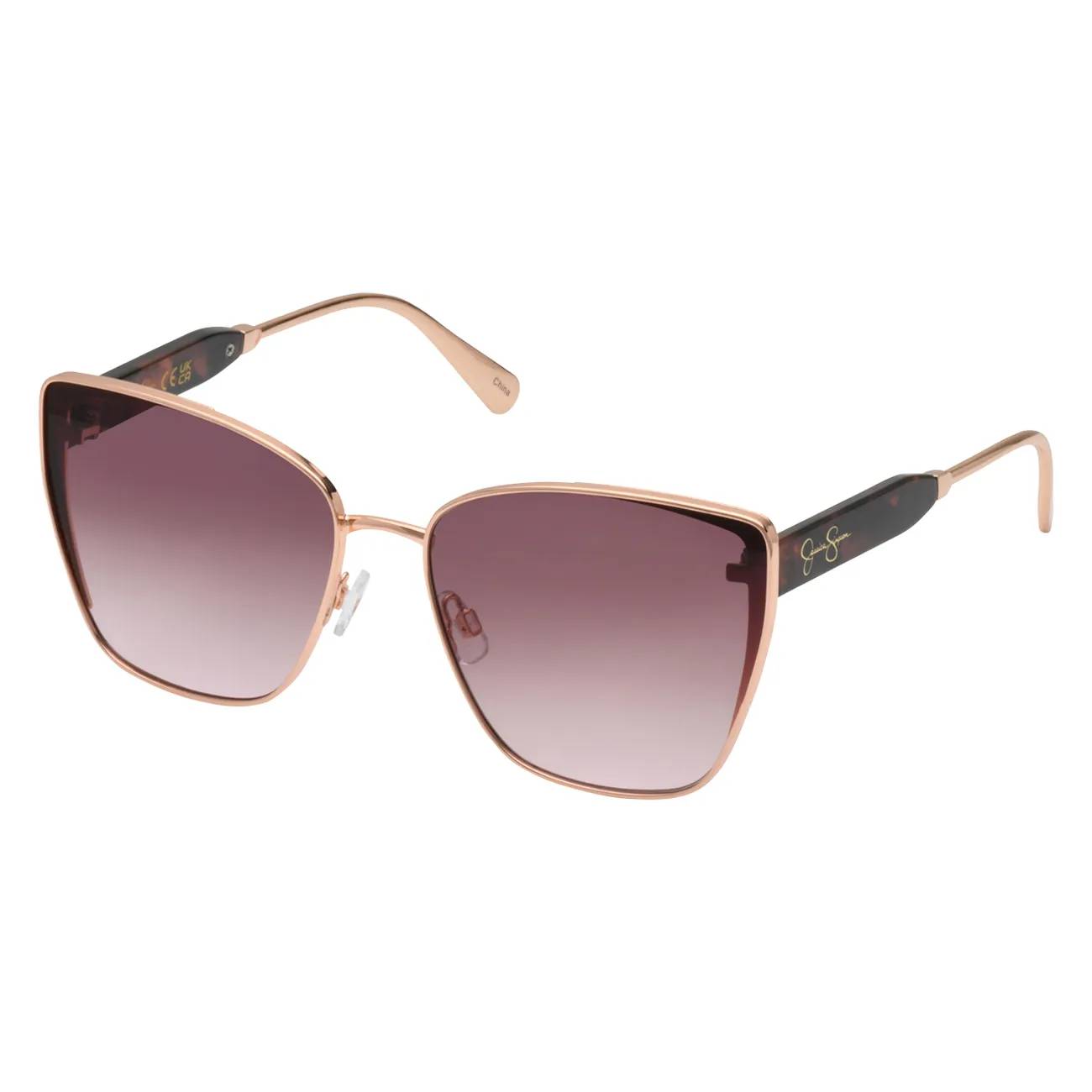 Jessica Simpson Women's Large Angular Square Cat-Eye Sunglasses