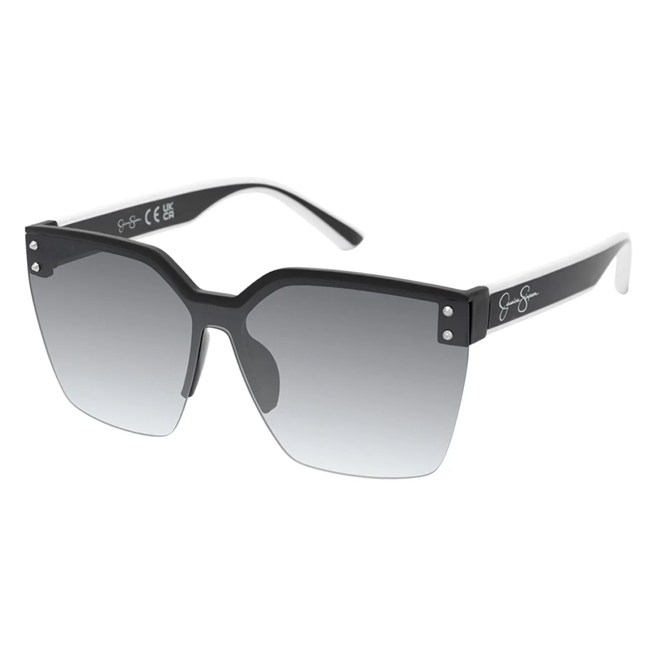 Women's Semi Rimless Sport Shield Sunglasses