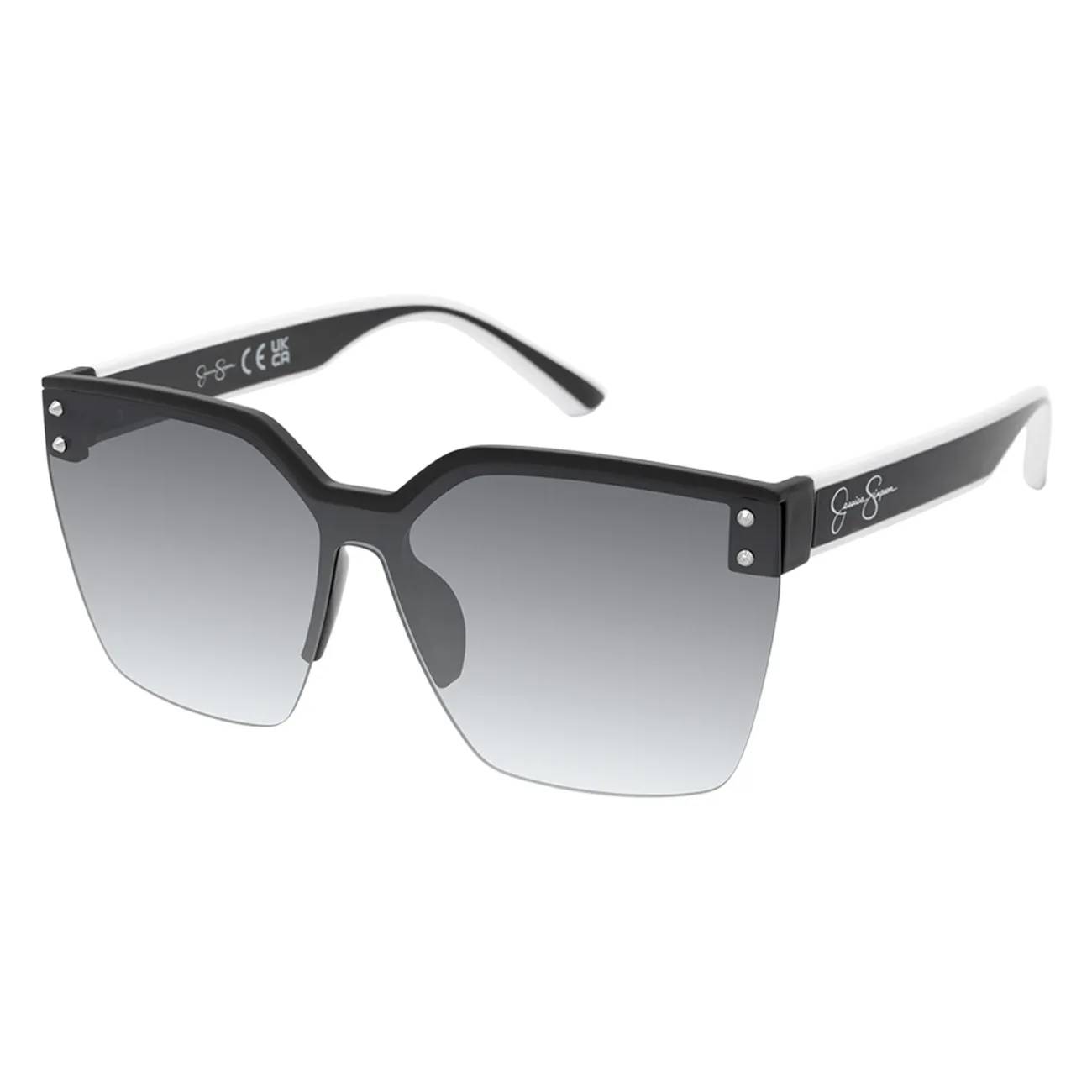 Jessica Simpson Women's Semi Rimless Sport Shield Sunglasses