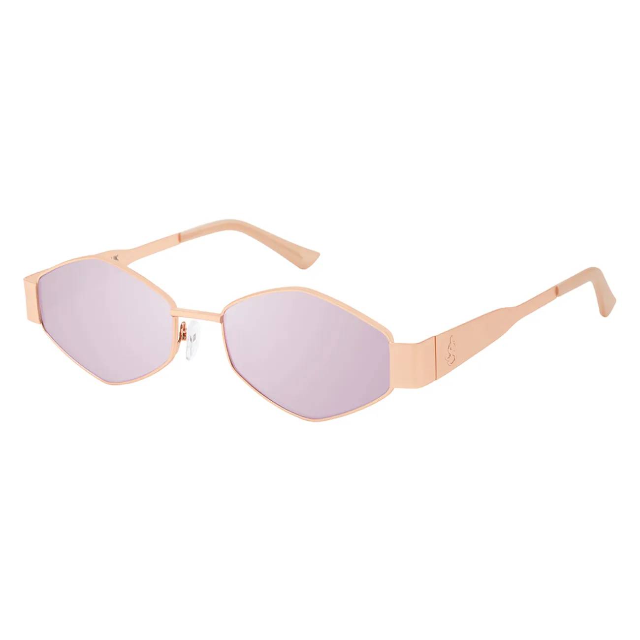 Jessica Simpson Women's Geo Slim Metal Sunglasses