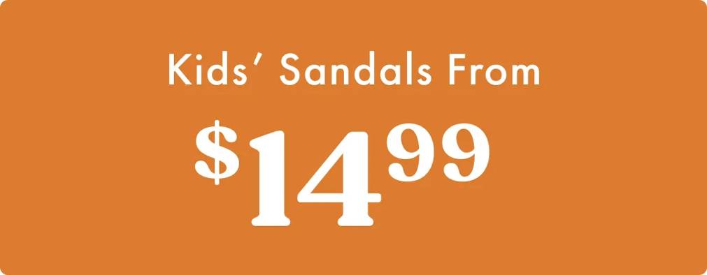 Shop Kids' Sandals From $14.99