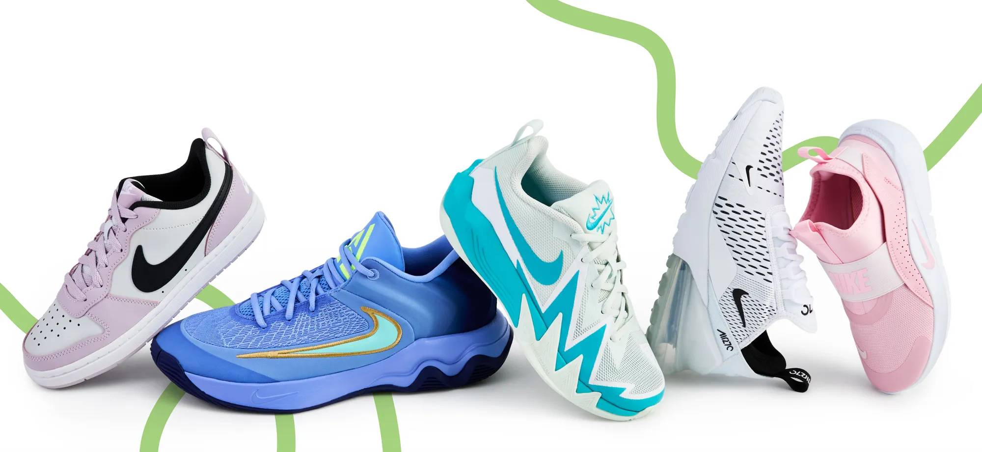 Assortment of Nike sneakers