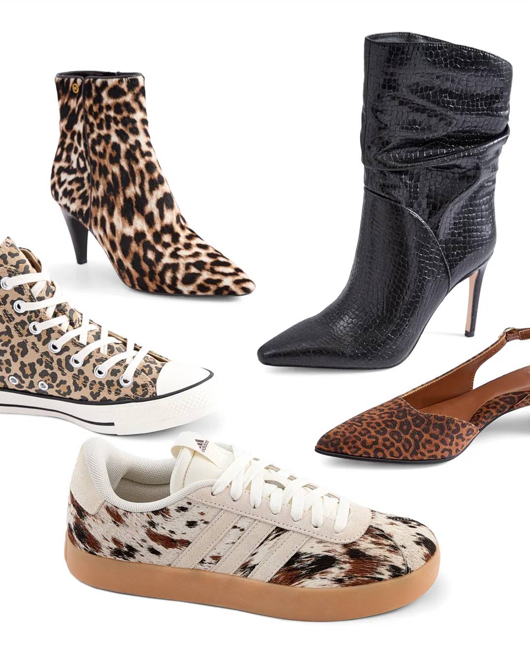 Shop animal print | a woman waering animal print boots